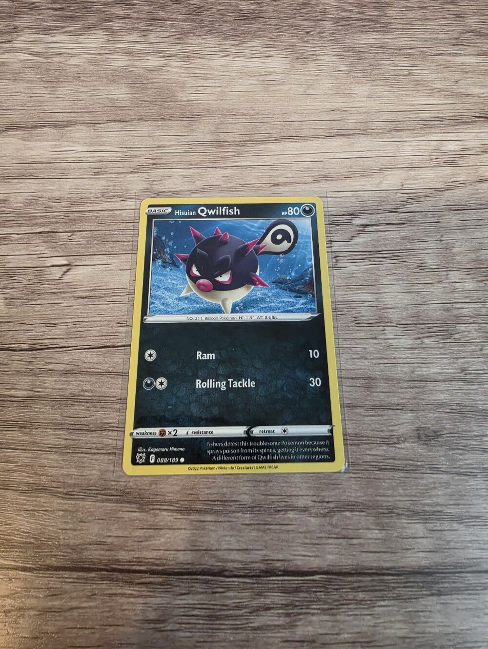 💫BUY 5 FOR $26 Pokemon Qwilfish Card